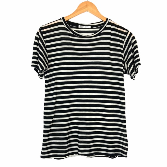 Reformation Tops - Reformation Jeans Stripe Short Sleeve T Shirt Sm